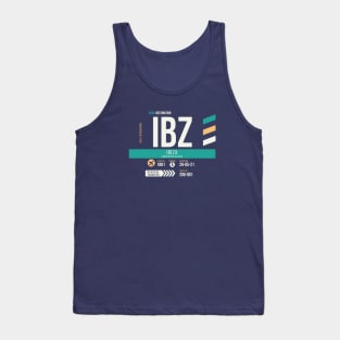 Ibiza (IBZ) Airport Code Baggage Tag Tank Top